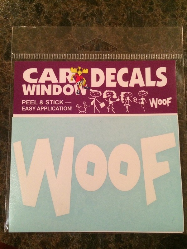 Woof Decal