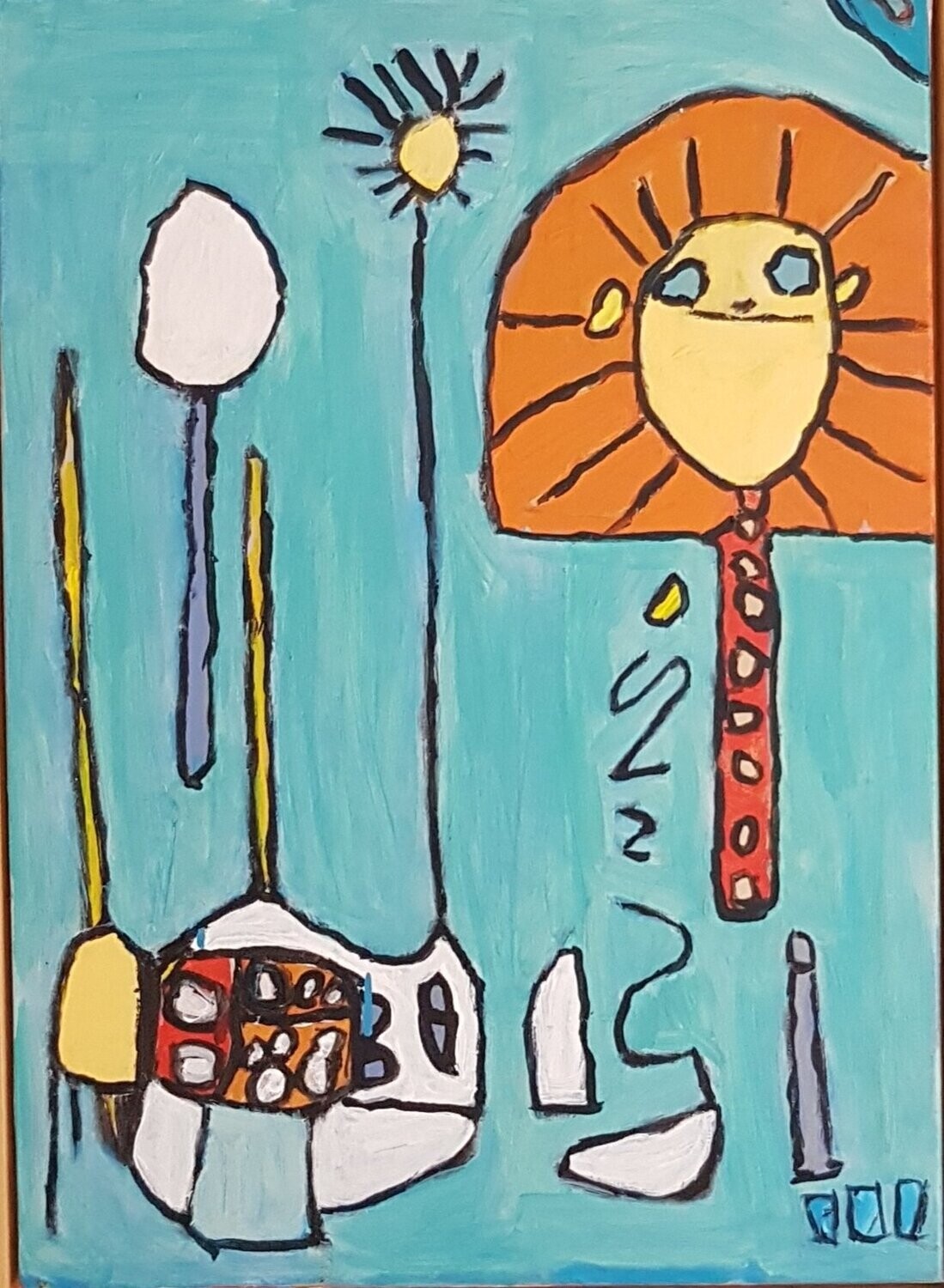 Zon en hondje