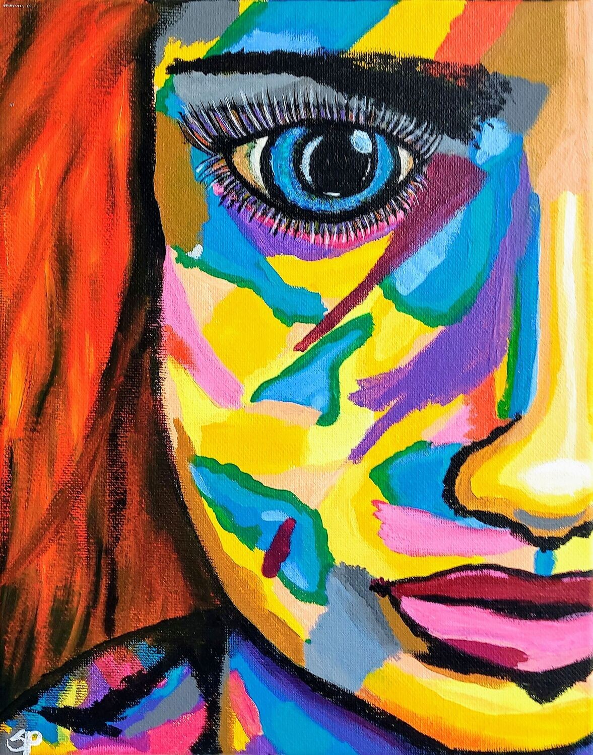 Colourd face