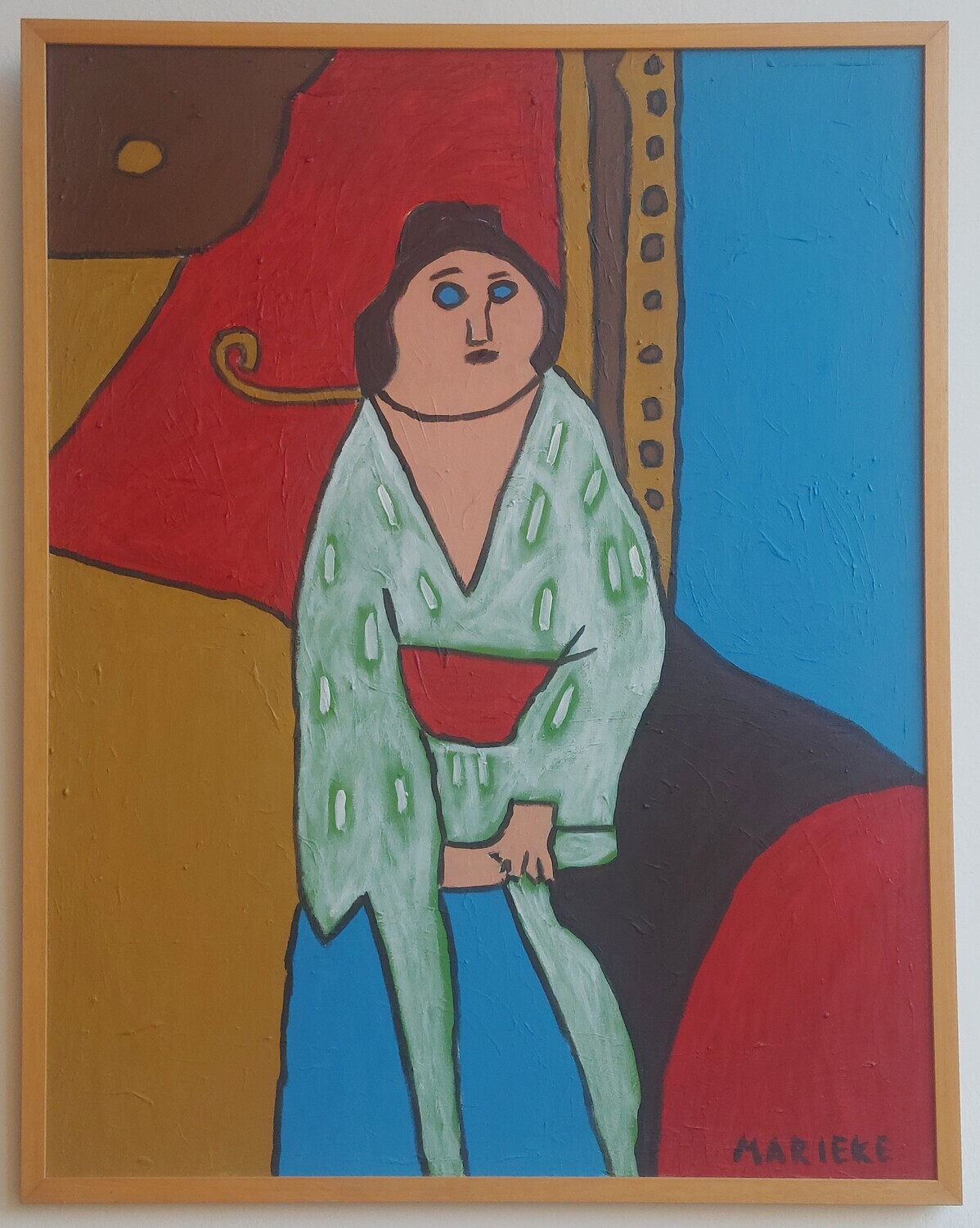 Vrouw in kimono