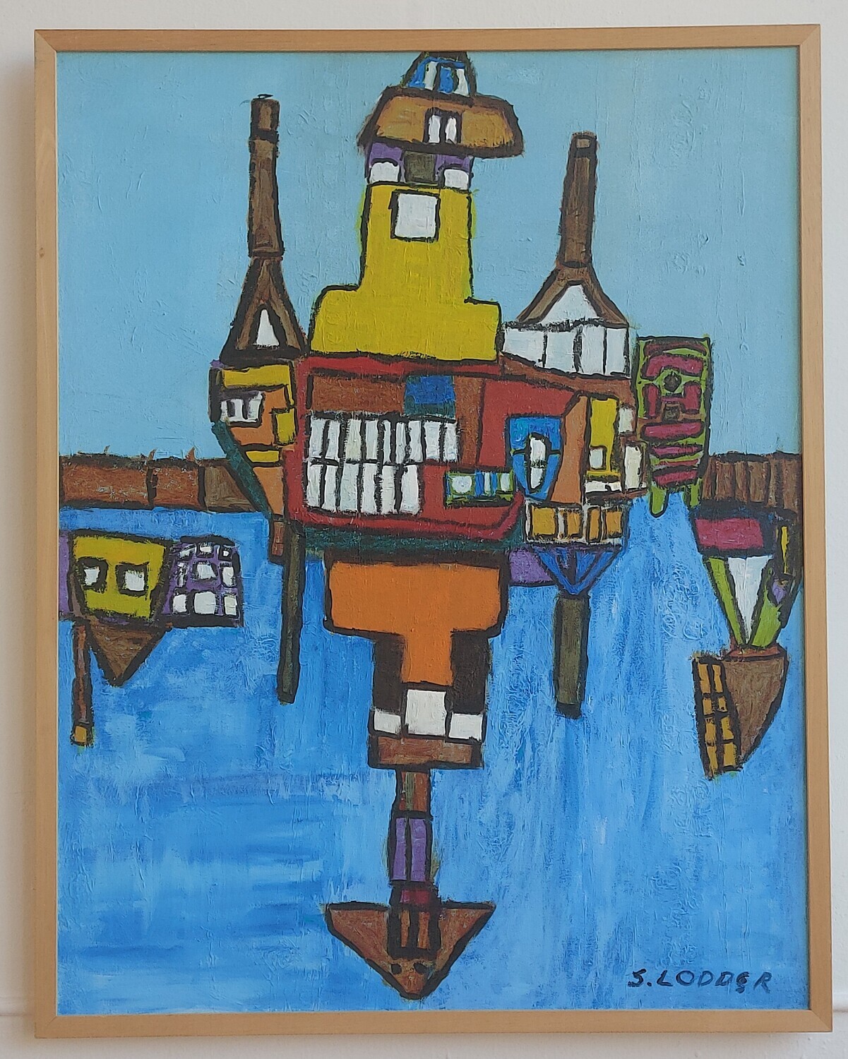 Huizen aan het water