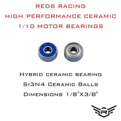 CERAMIC MOTOR BEARING, HIGH PERFORMANCE, FRONT AND REAR, VX3/4, 2 PCS