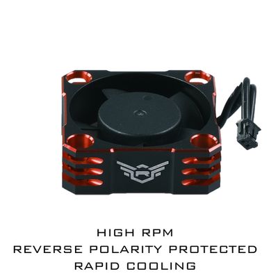 FAN ESC COOLING REDS 30X30X10 mm 28,000 RPM ALU HIGH SPEED ZX and Z8 PRO