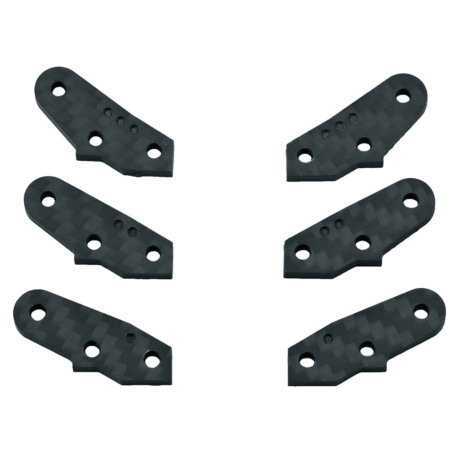 CARBON FIBER ACKERMAN STEERING PLATES FOR SWORKZ S35 CARBON FIBER ACKERMAN STEERING PLATES FOR SWORKZ S35