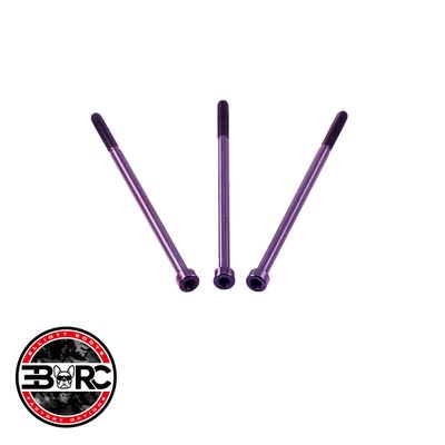 SCREW SET 3x LONG M2X45 TITANIUM, VX4, PURPLE