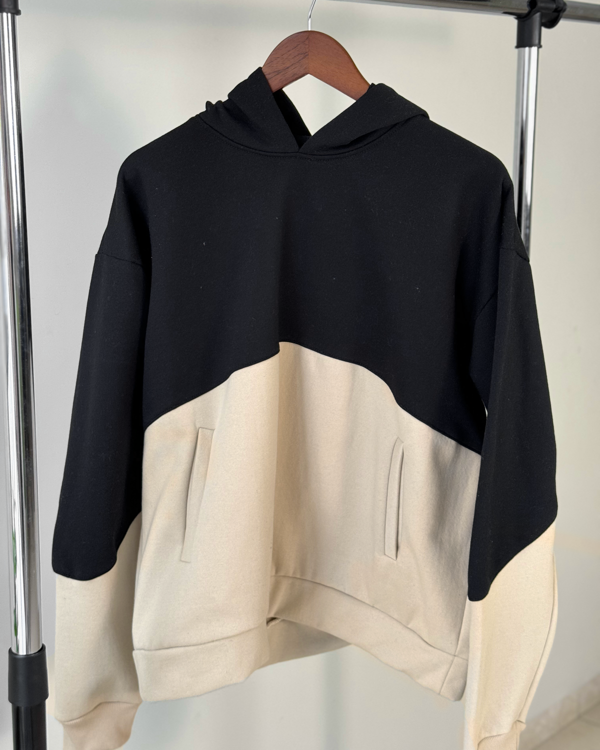 Black Split Hoodie