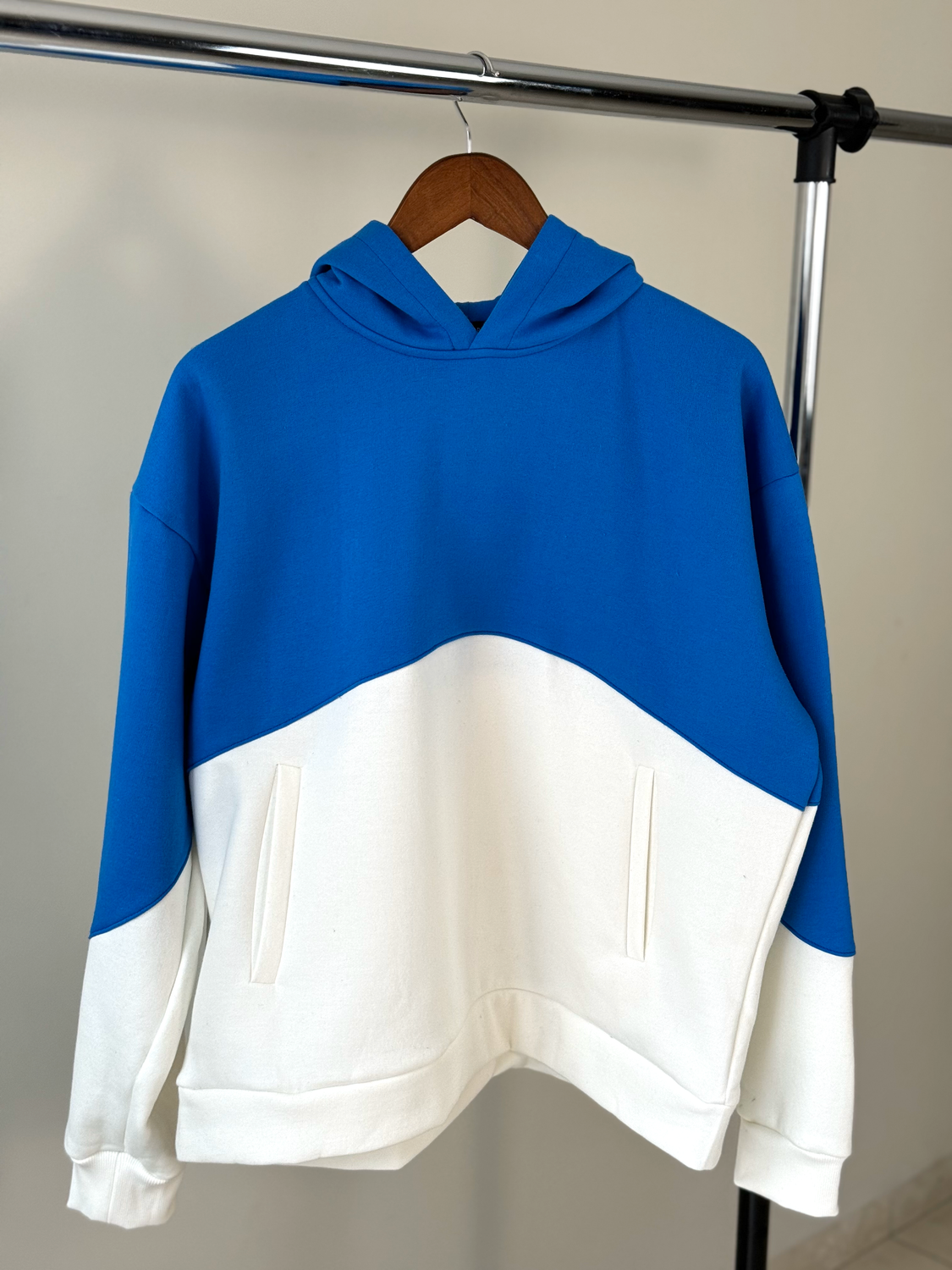 Blue Split Hoodie