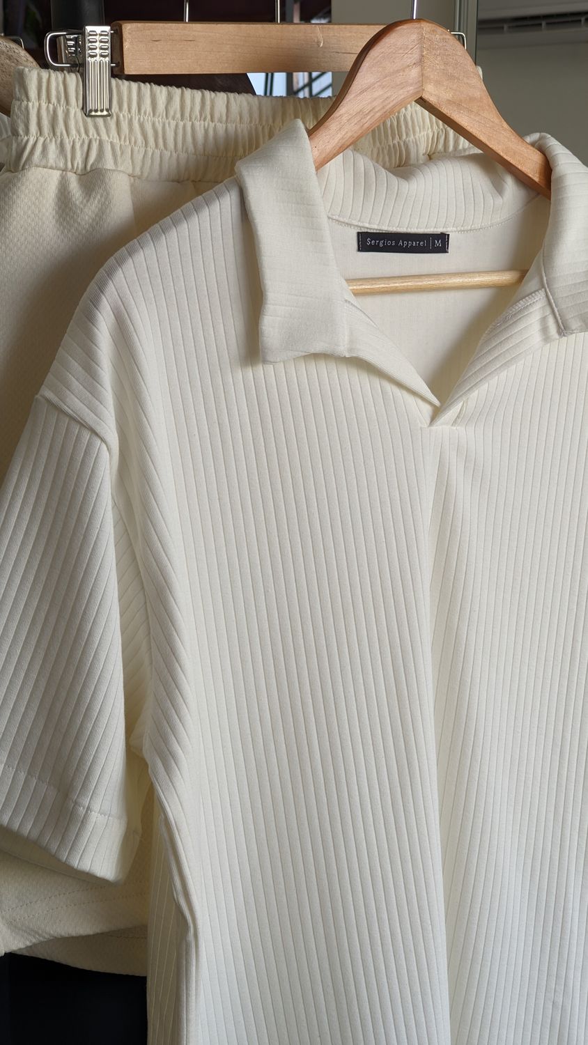 Cream Lines Polo
