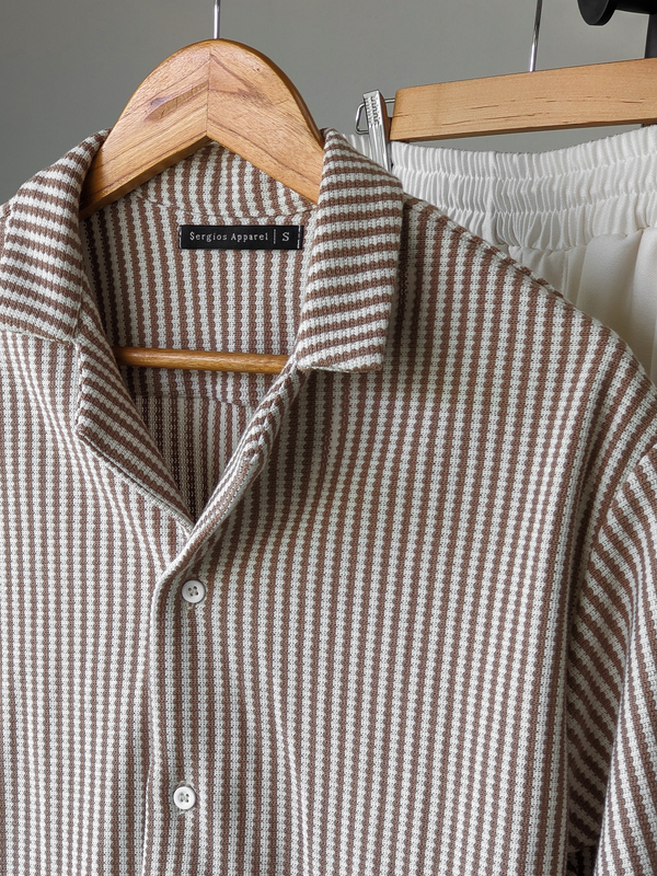 Beige Lines Shirt