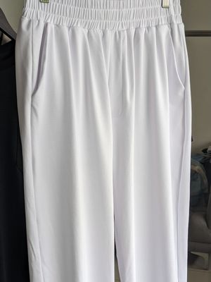 White Basic Pants