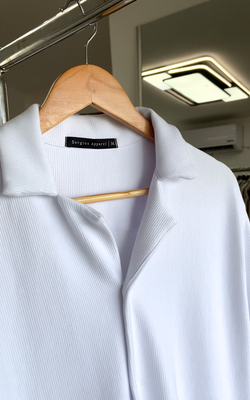 White Fine Lines Shirt