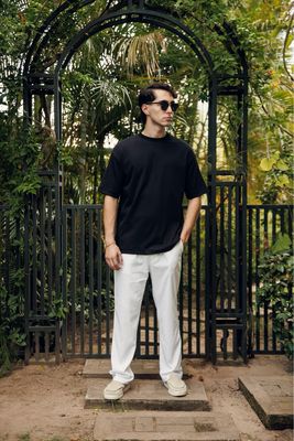 White Lino Pant