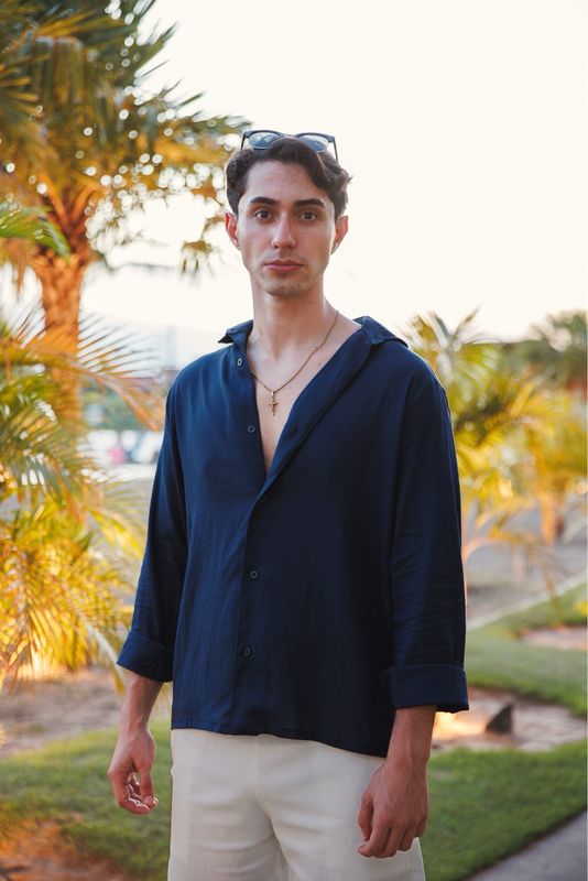 Ocean Lino Shirt