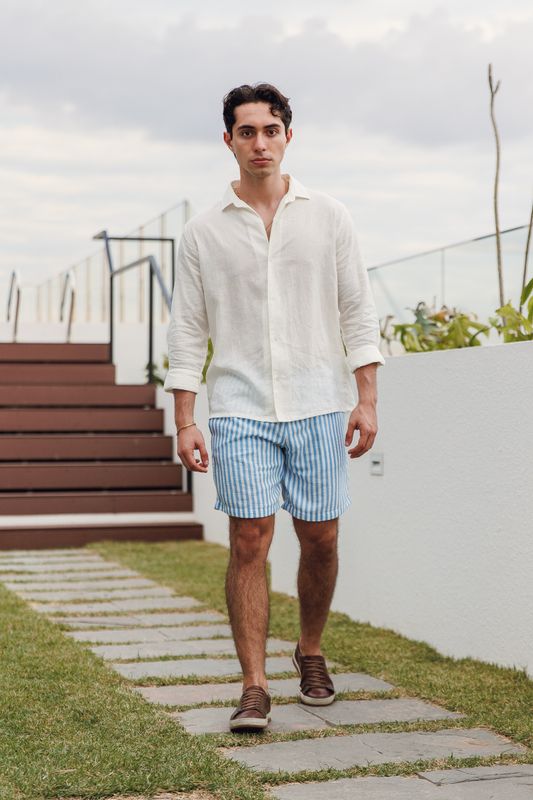 White Lino Shirt