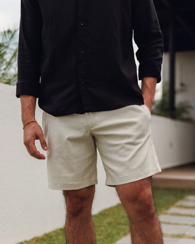 Black Lino Shirt
