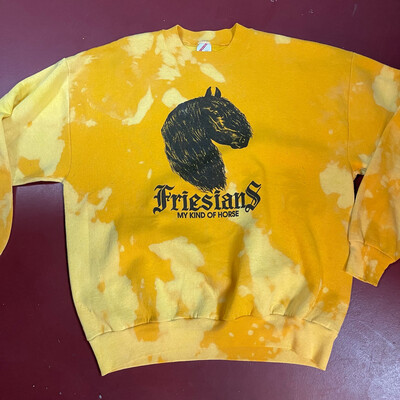 Vintage 1990s Friesland Horse Tie Dye Sweatshirt