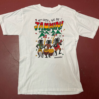 Vintage 1980s We Be Jamming T-shirt. Bahamas