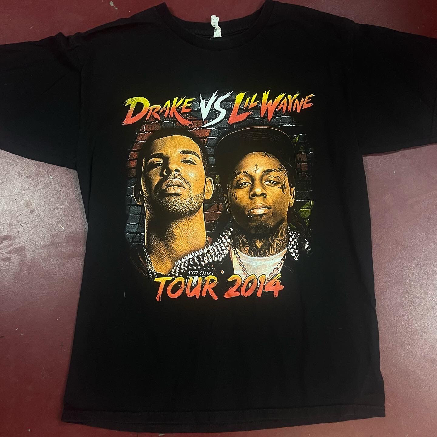 Drake Vs. Lil Wayne Concert Tour T-shirt Free Shipping