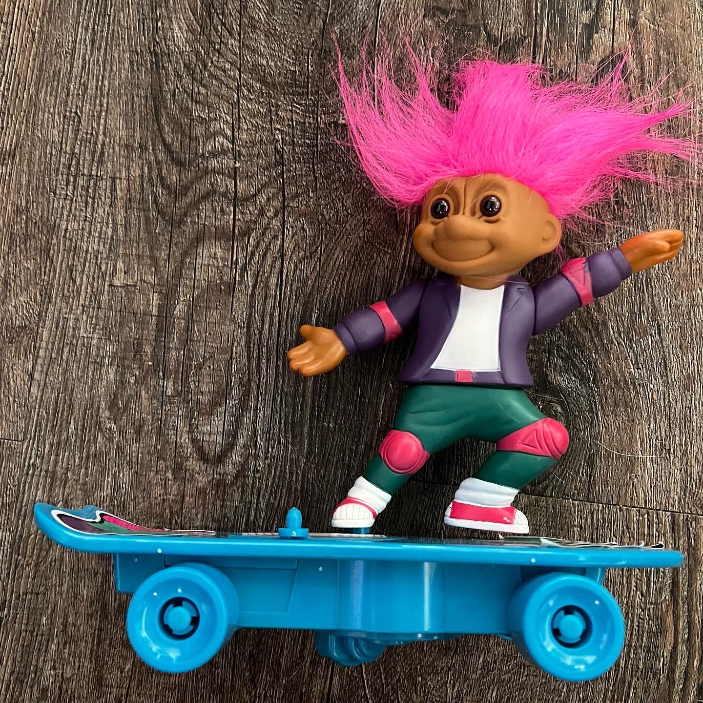 Vintage 1980s Skateboarding Troll Doll