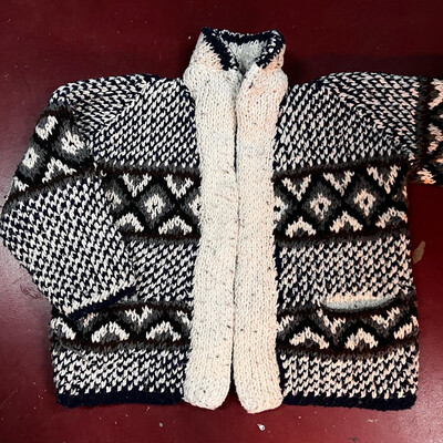 Vintage 1960s Hand Crocheted Jacket