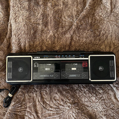 Vintage 1980s Aiwa Mixtape Boombox