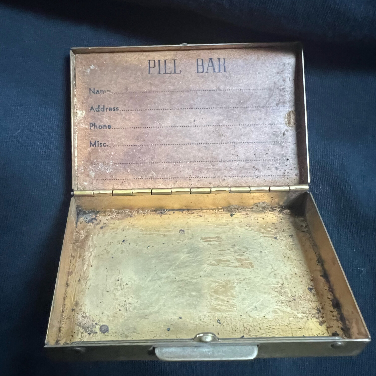 Antique 1930’s Pill Bar Pill Box
