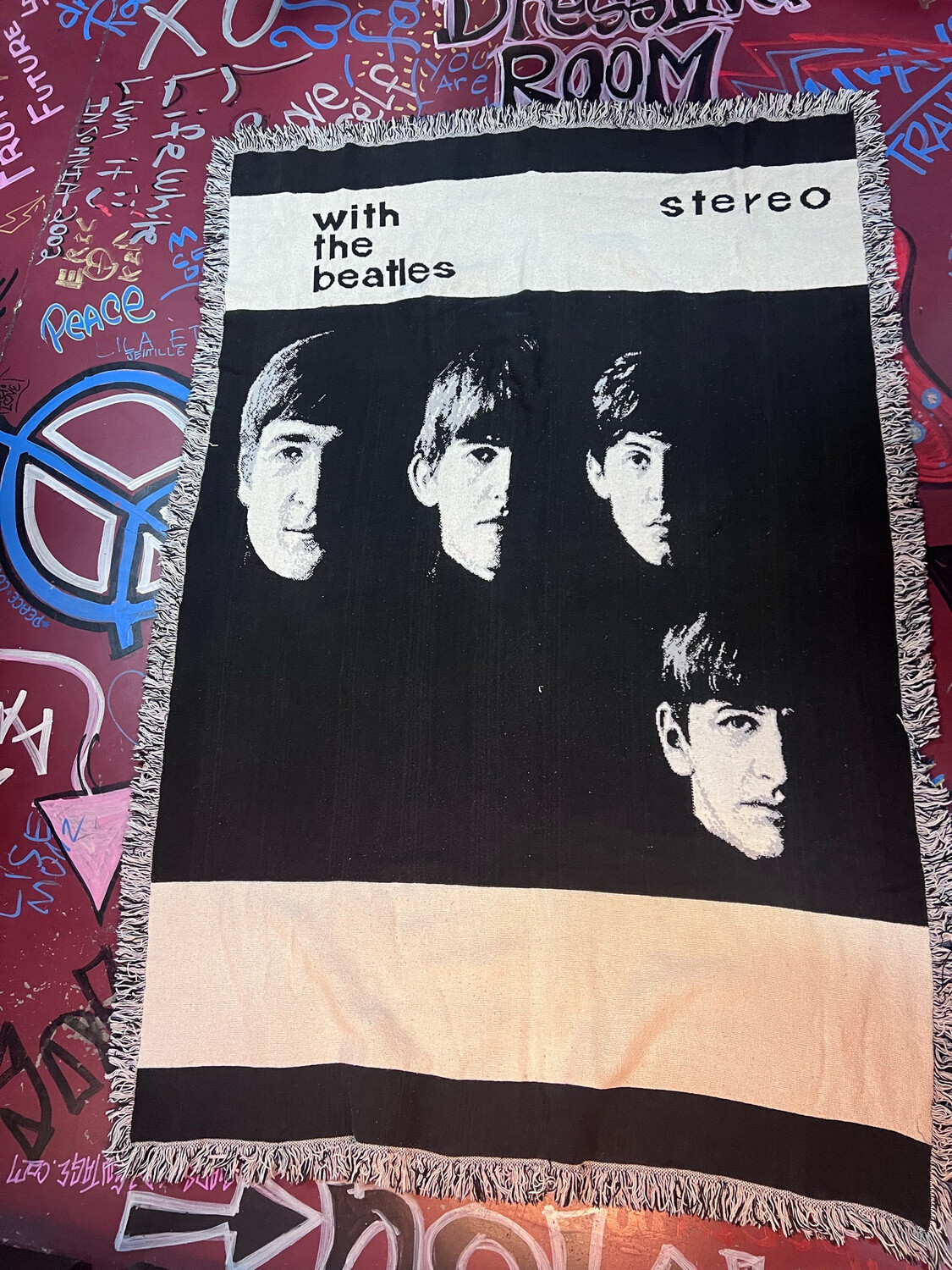 Vintage 90’s. Beatles Throw Blanket