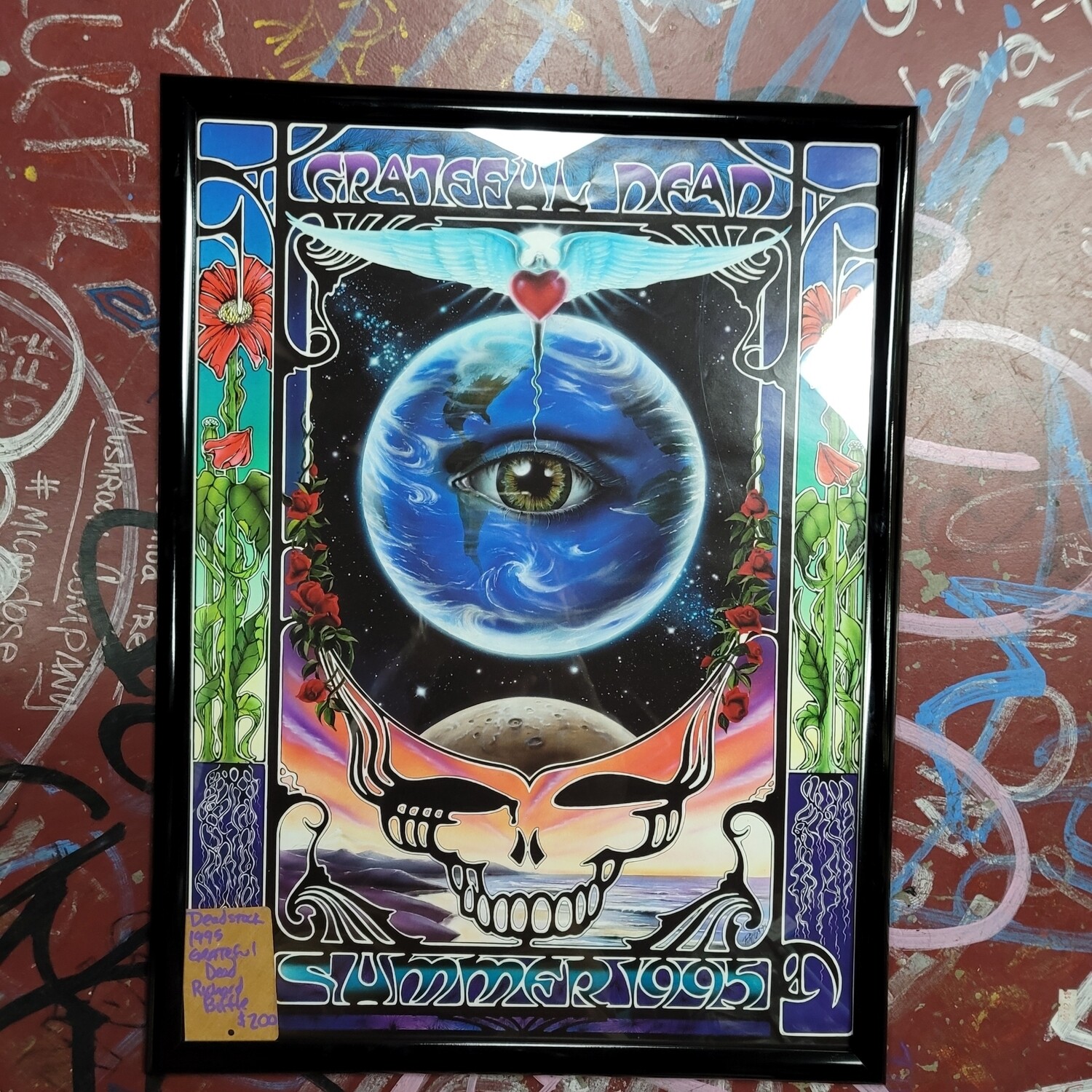Grateful Dead 1995 Summer Tour Framed Poster Free Shipping