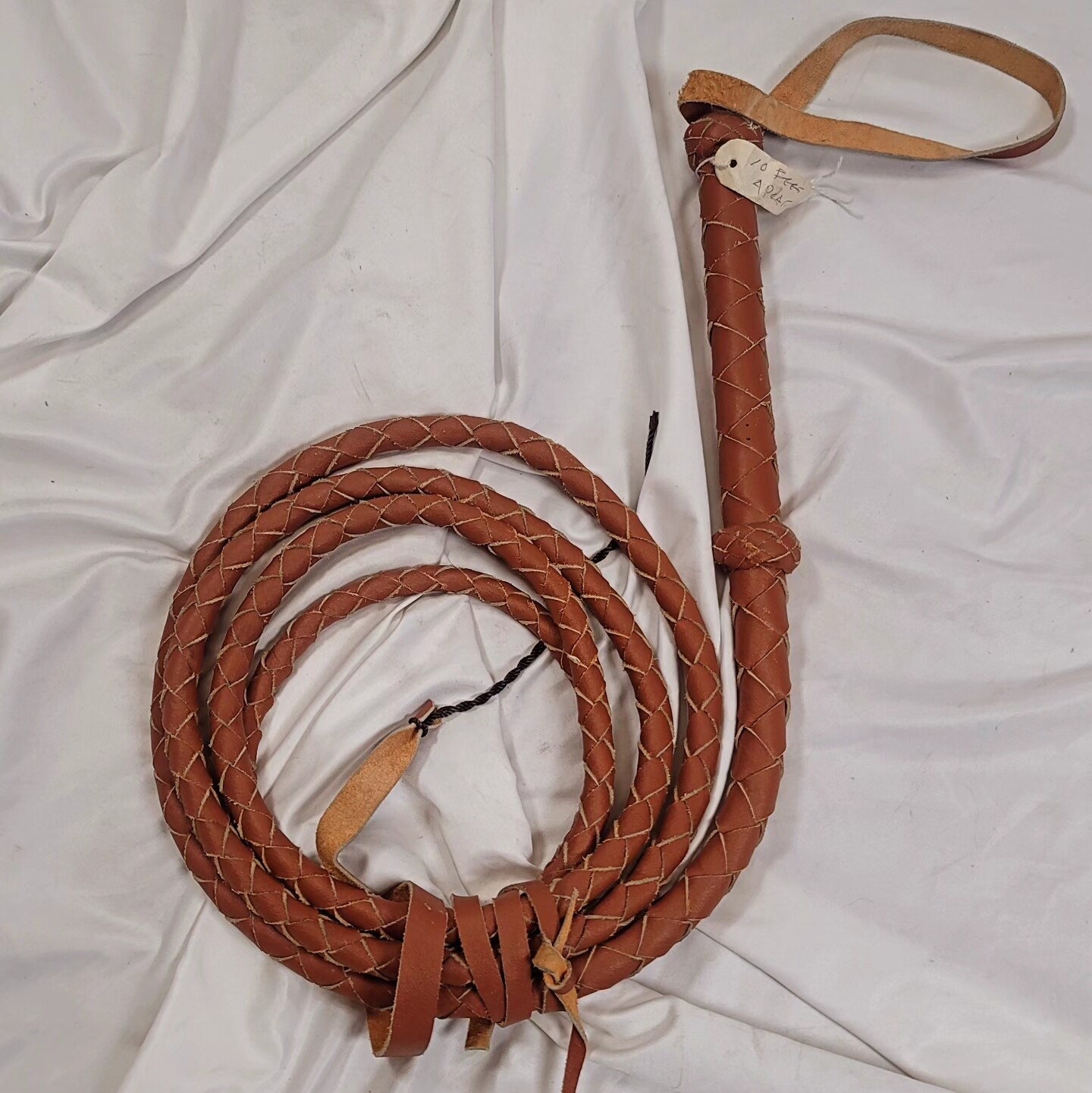 New 10 footnhand braided leather whip