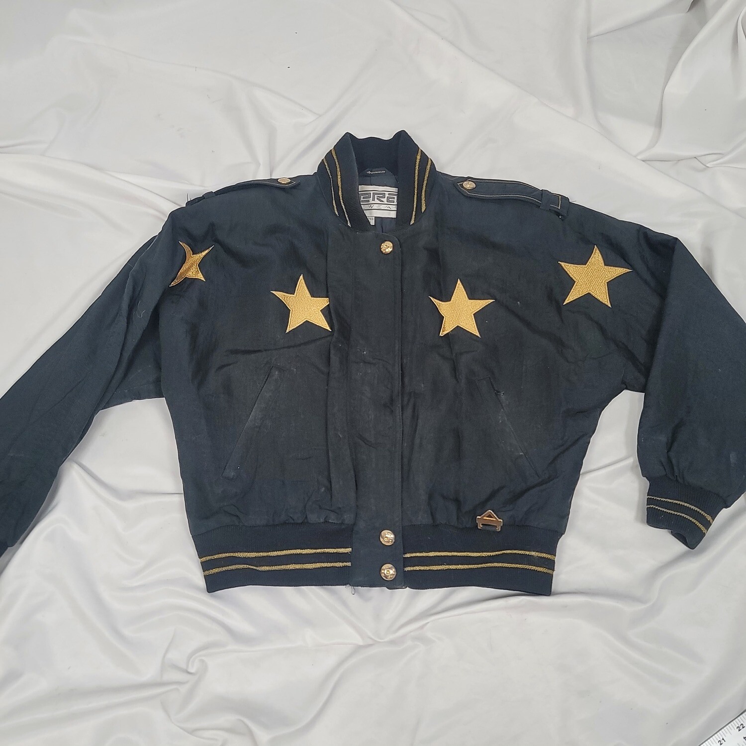 Fera Vintage Ski/Winter Golden Star Black Jacket