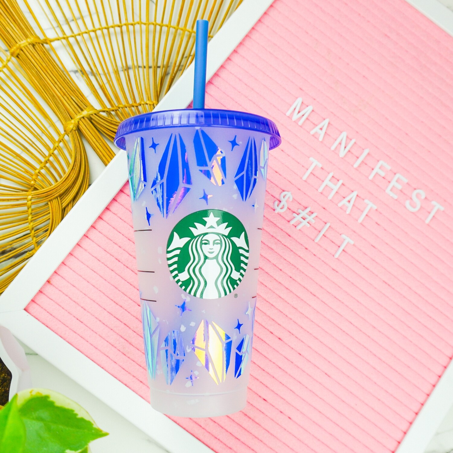 Color Changing Starbucks Cold Cup Manifest Blue