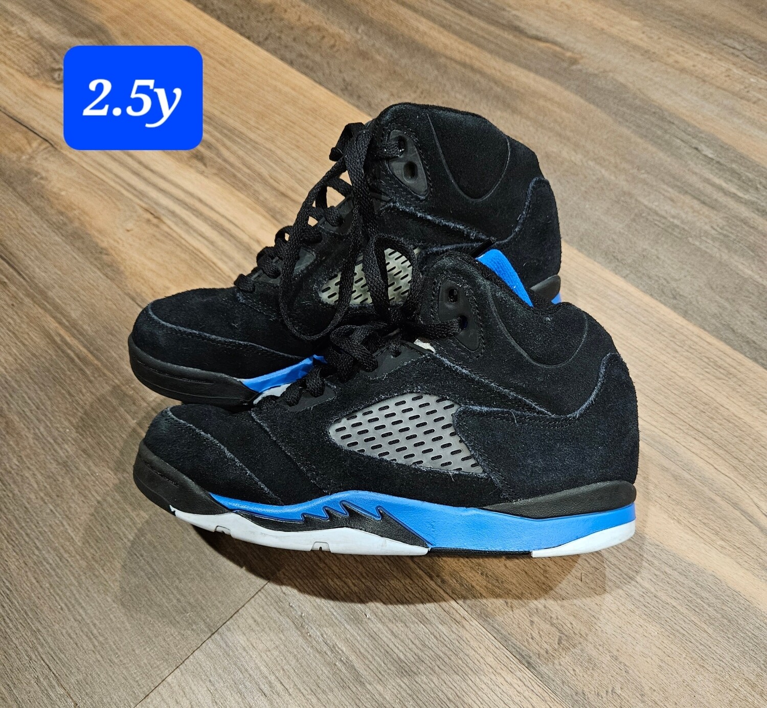 Nike Air Jordan 5 Retro Racer Blue Big Kids Size 2.5y Shoes