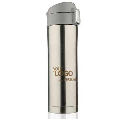 Auslaufsicherer Thermobecher 440 ml inkl. Lasergravur Auslaufsicherer Thermobecher 440 ml inkl. Lasergravur