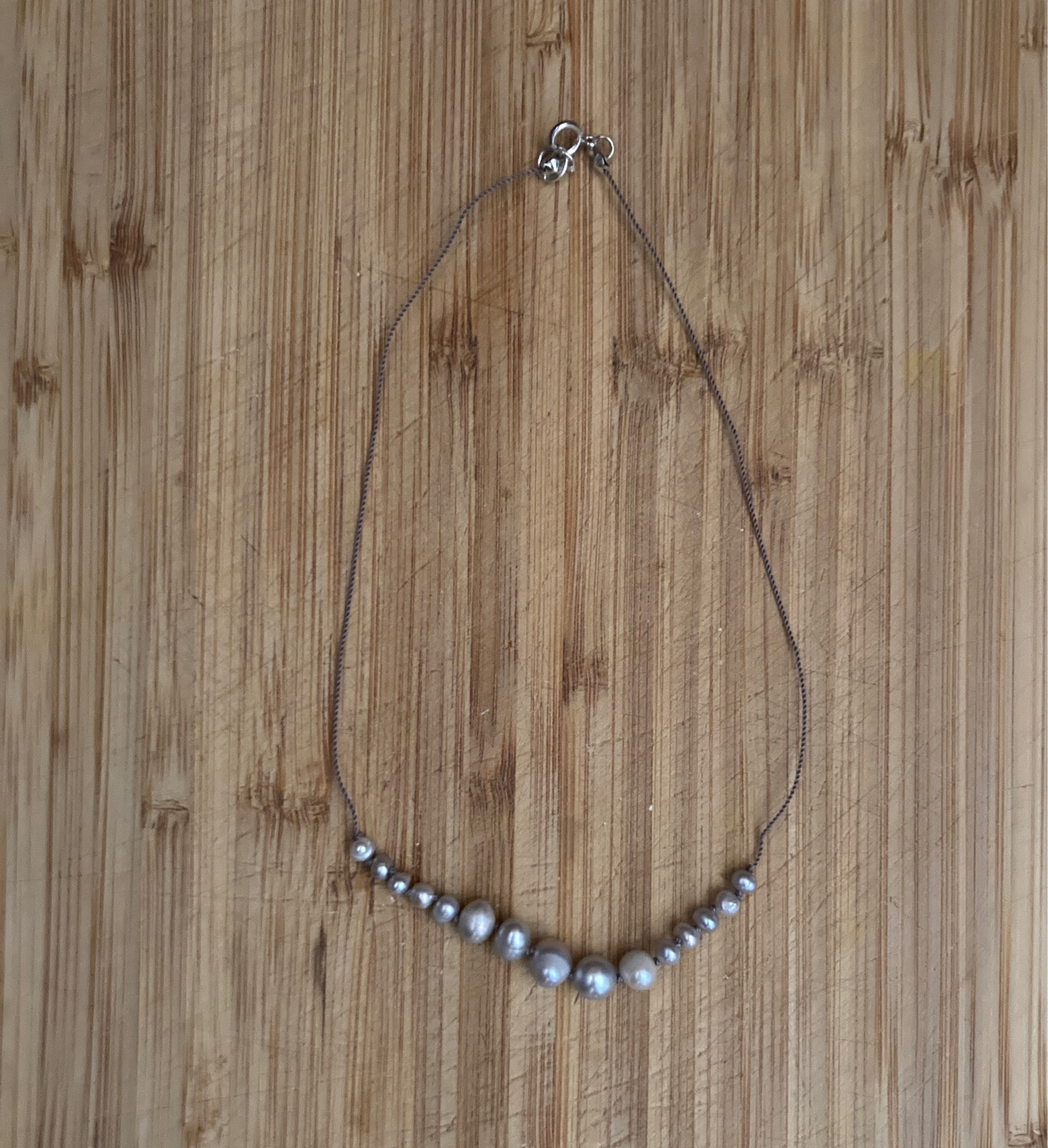 Grey Fresh Water Pearl Necklace