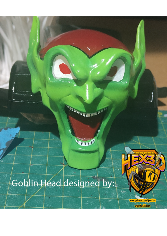 Maximum Overdrive Green Goblin Head  1/14 Scale