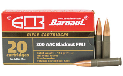 Barnaul 300 Blackout 145gr FMJ (500 Rounds)