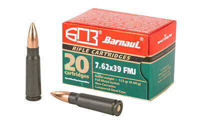 Barnaul 7.62X39 123GR FMJ (500 Rounds)