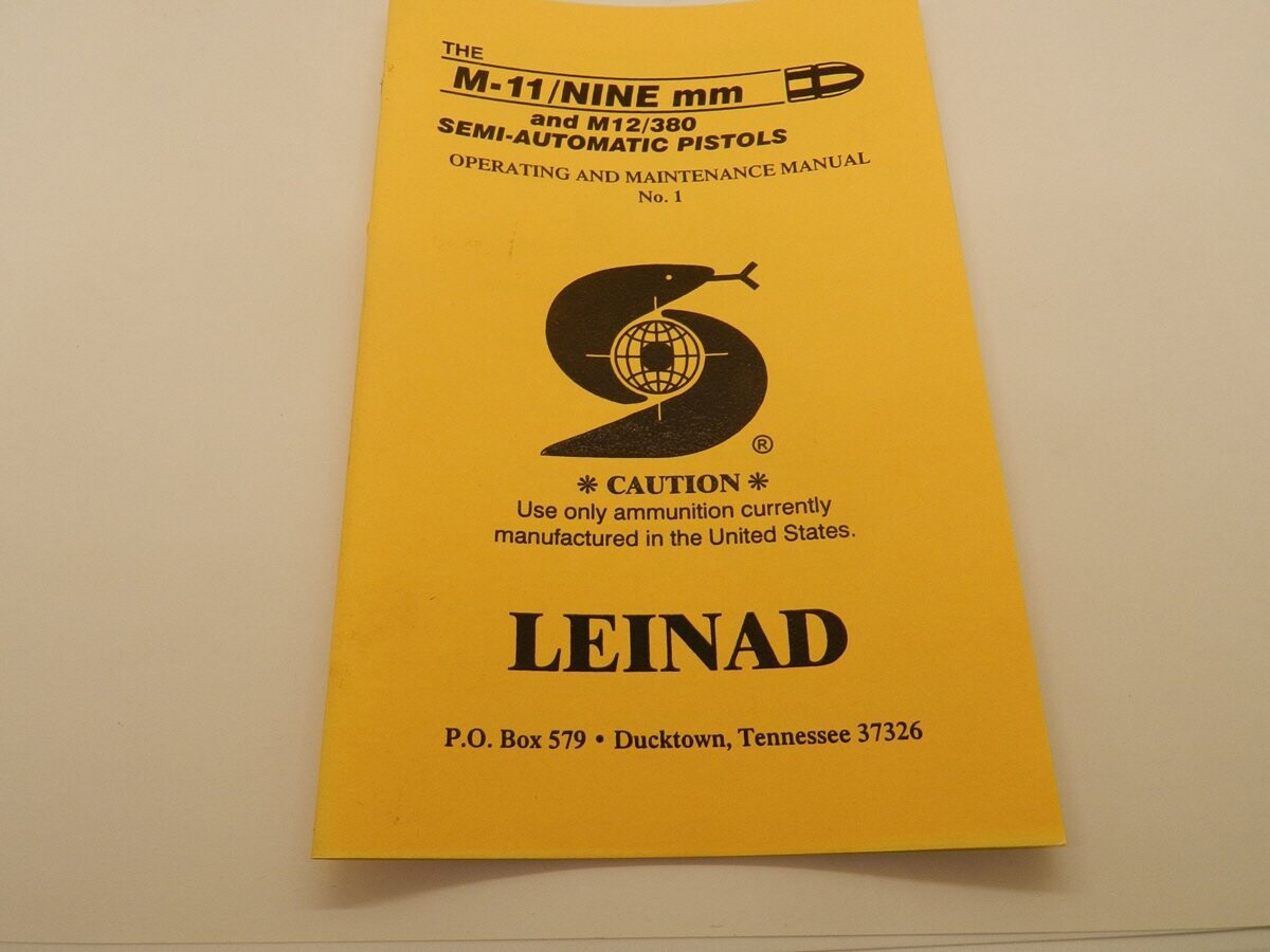 M11/9MM Semi-Auto Technical Manual