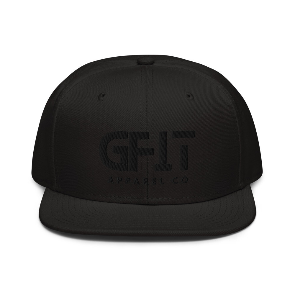 &quot;Black on Black&quot; Snapback Hat