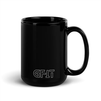 &quot;EST.2021&quot; Black Glossy Mug