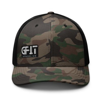 &quot;GFit Classic&quot; Logo Camouflage trucker hat