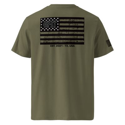&quot;Merica&quot; Unisex organic ribbed neck t-shirt