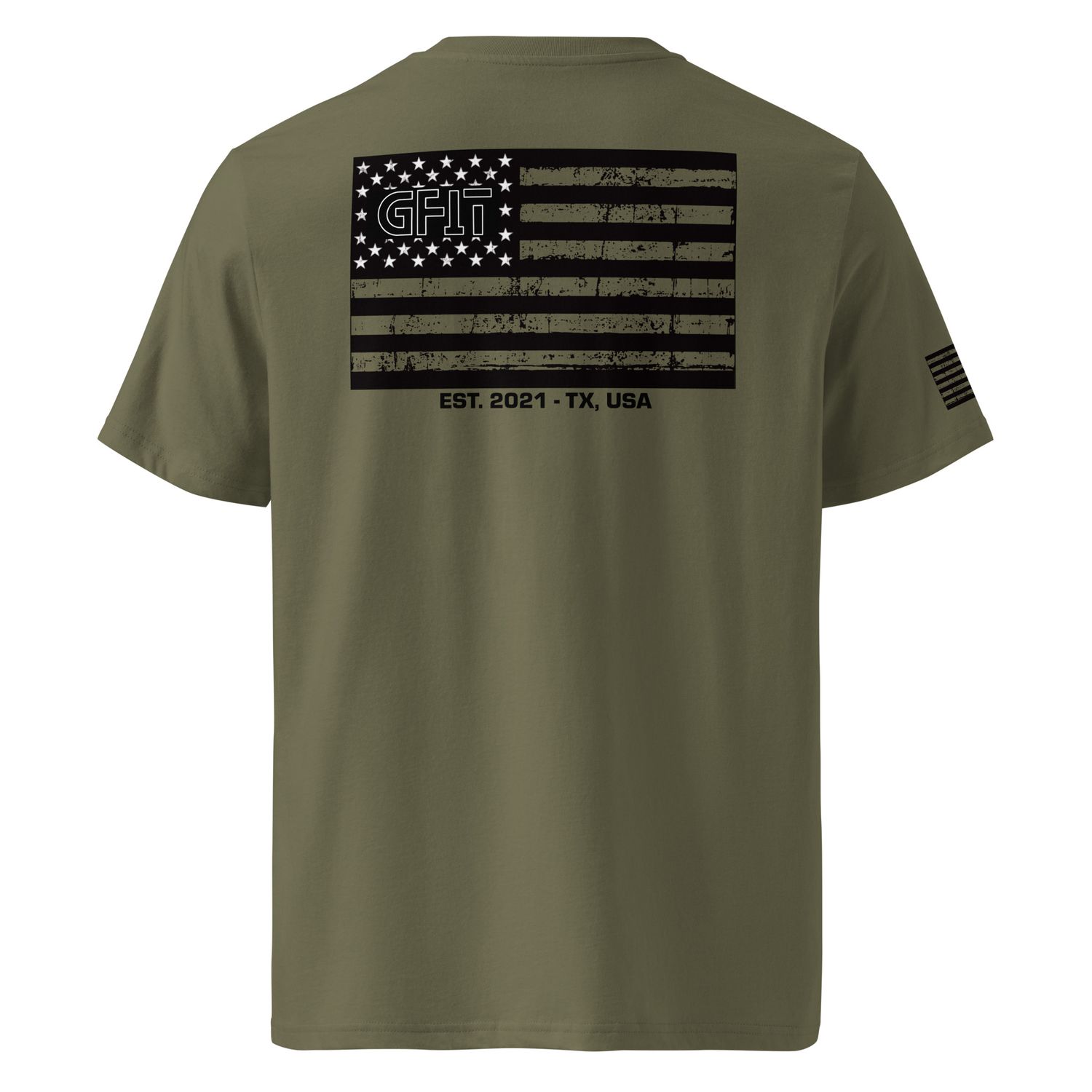 &quot;Merica&quot; Unisex organic ribbed neck t-shirt