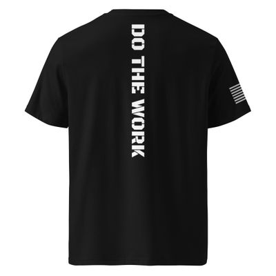 &quot;Do The Work&quot; Unisex organic ribbed neck t-shirt
