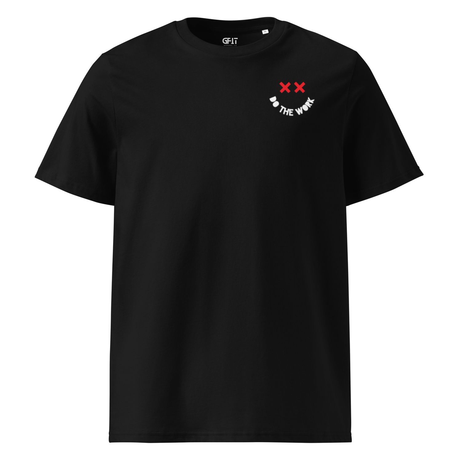 &quot;Smile&quot; Unisex organic ribbed neck t-shirt