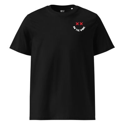 &quot;Smile&quot; Unisex organic ribbed neck t-shirt