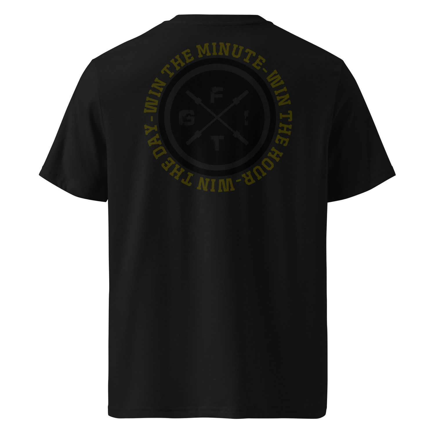 &quot;Win the Day&quot; Unisex organic ribbed neck t-shirt