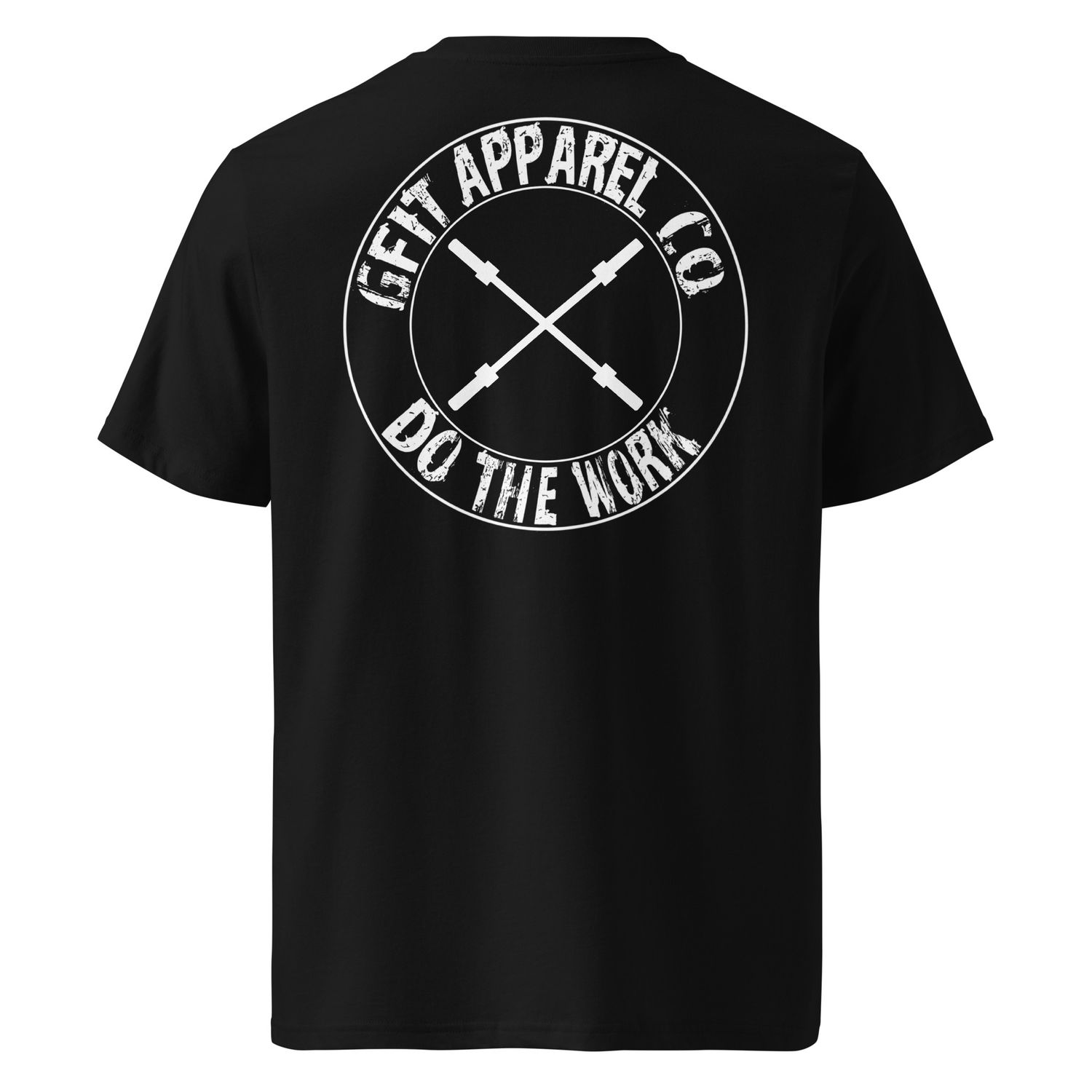 &quot;Barbell X logo&quot; Unisex organic ribbed neck t-shirt