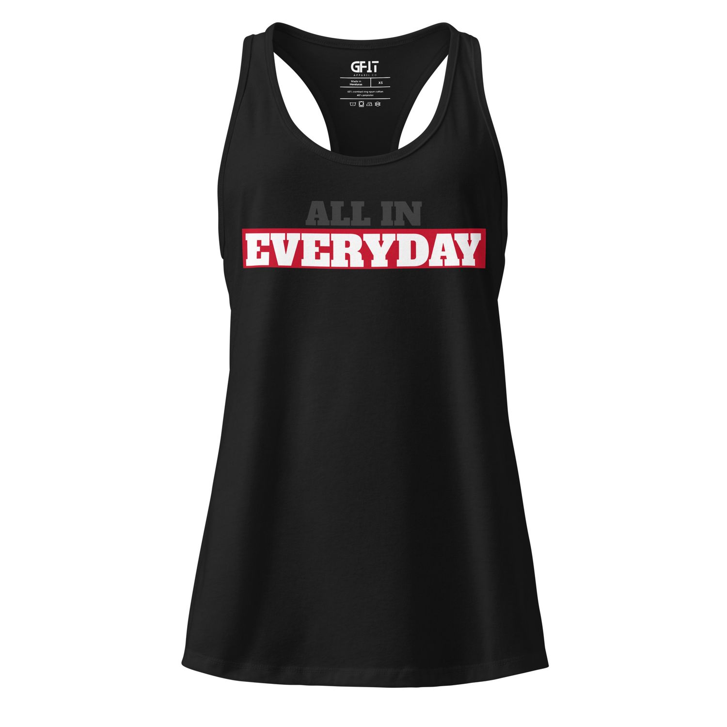 &quot;All In&quot; Women’s fitted racerback tank top