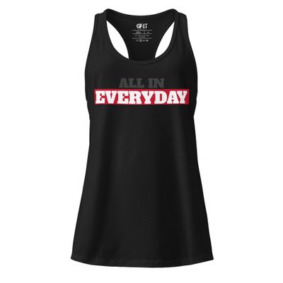 &quot;All In&quot; Women’s fitted racerback tank top